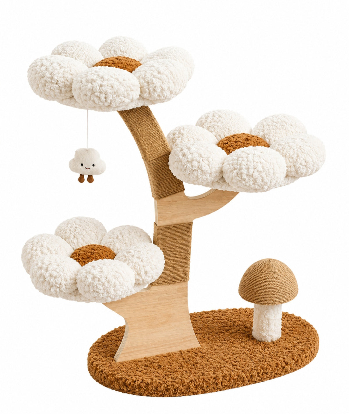 Luxcoren™ Premium Katzenkratzbaum mit Blüten-Design