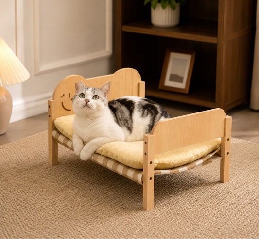 Luxcoren™ Stapelbares Designer-Haustierbett aus Holz
