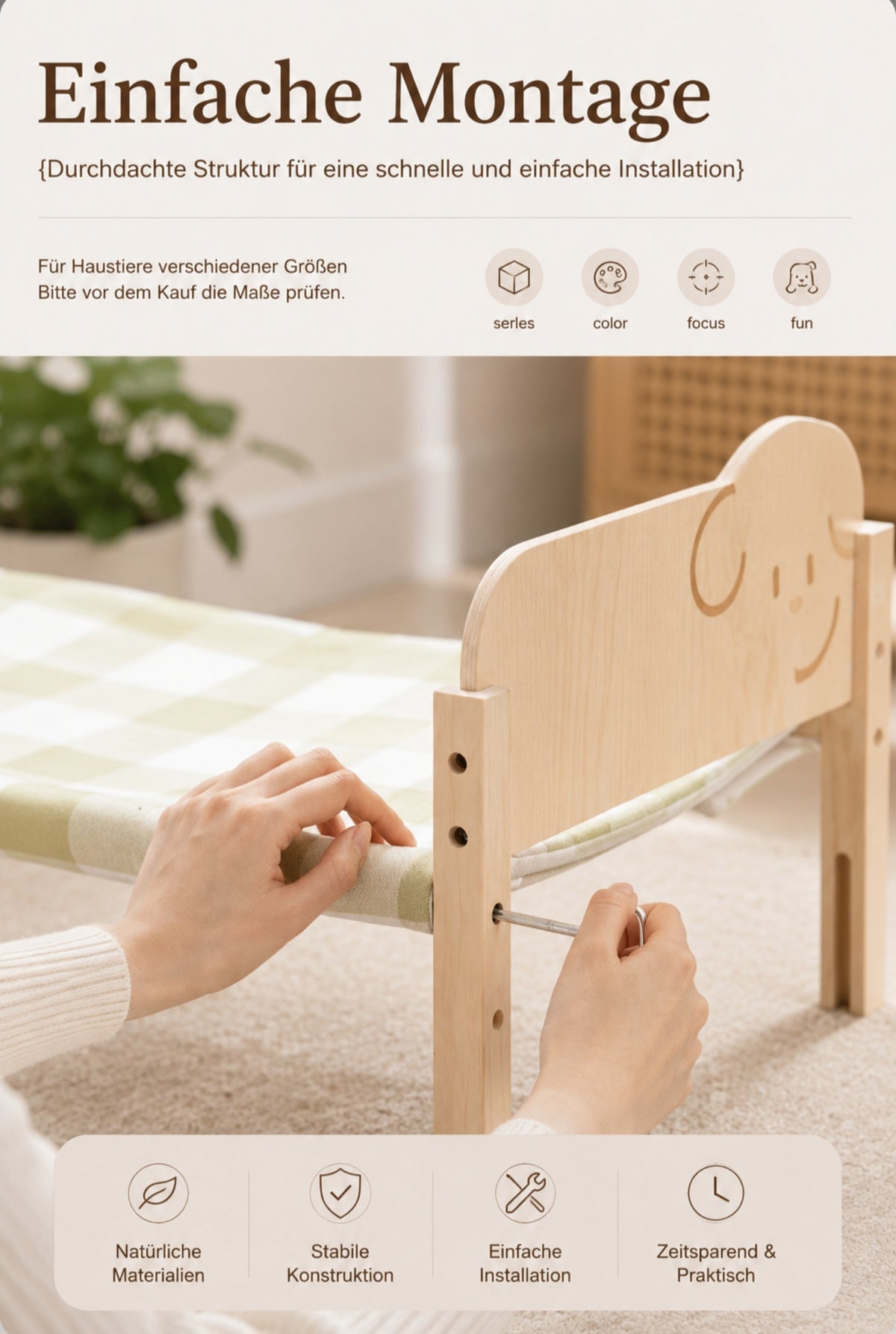 Luxcoren™ Stapelbares Designer-Haustierbett aus Holz