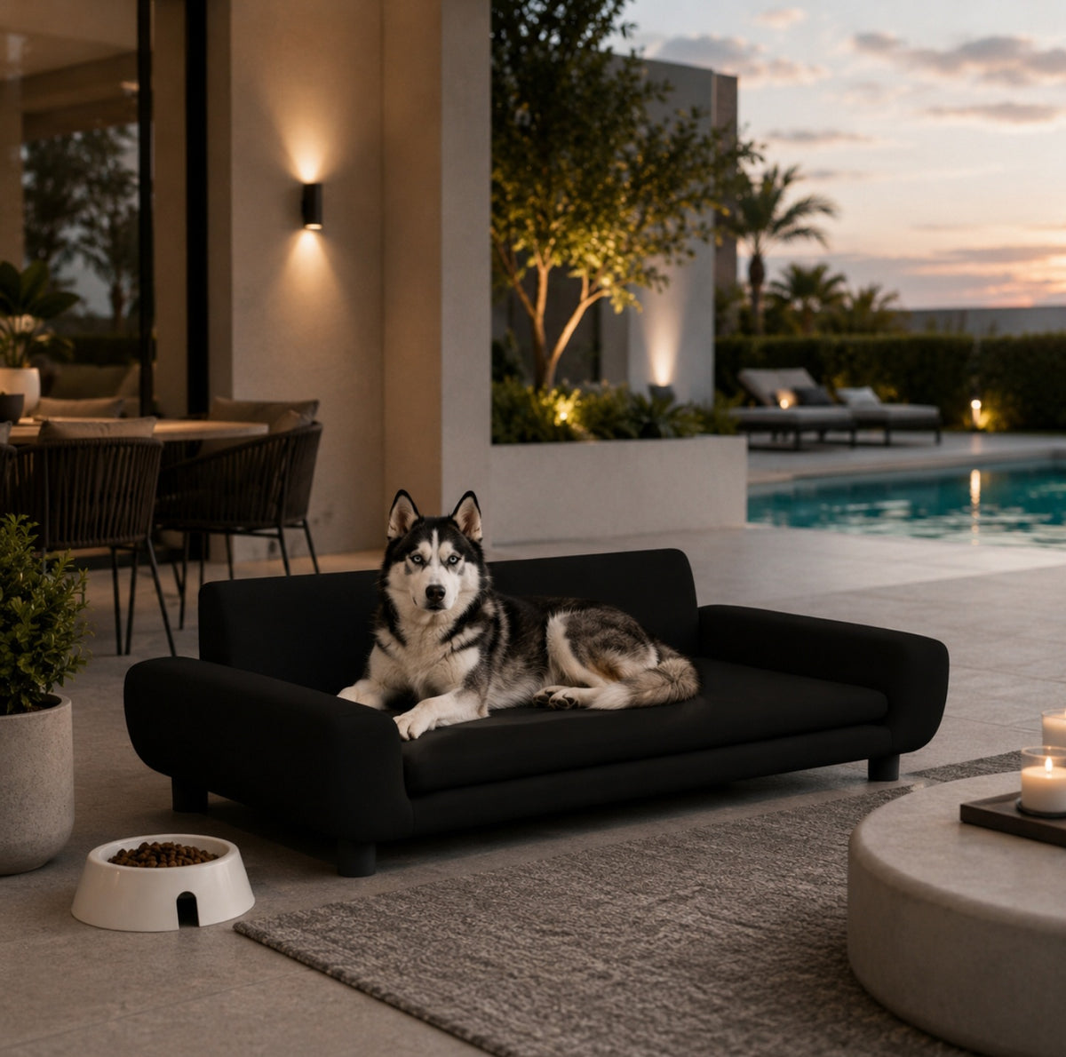 Luxcoren™ Designer-Hundesofa aus Samt – Premium Hundebett mit stilvollem Komfort