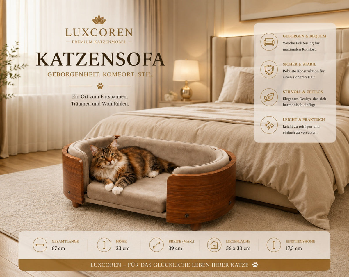 Luxcoren™ Designer-Holzbett für Hunde & Katzen