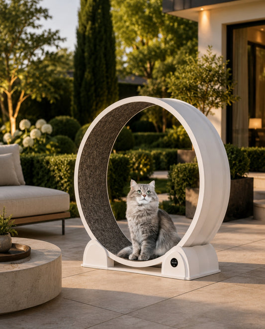 Luxcoren Intelligentes Katzenlaufrad mit LED-Display – Premium, Leise & Für Alle Katzen