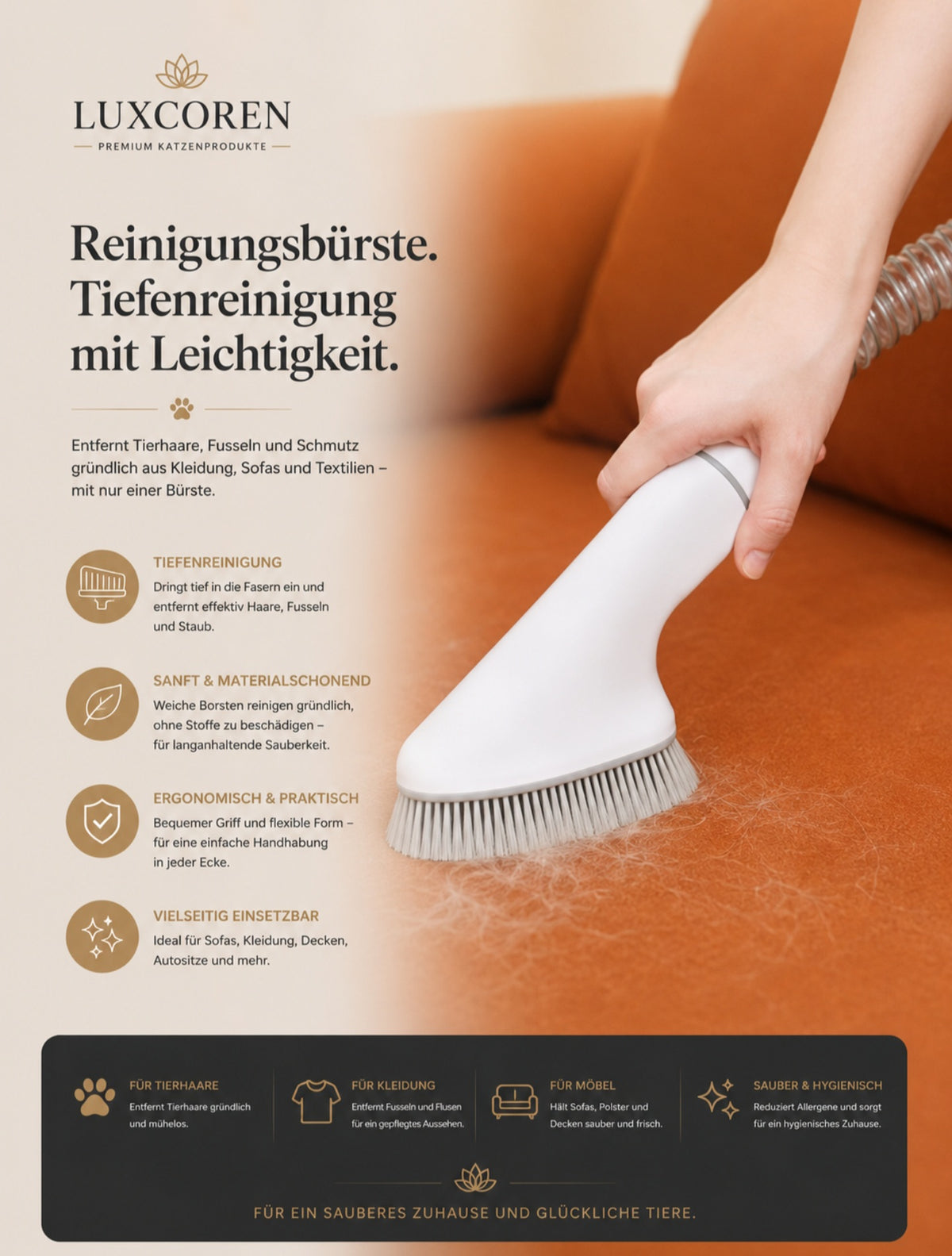 Luxcoren Premium Katzentoilette mit App – Smart, Selbstreinigend & Geruchsfrei