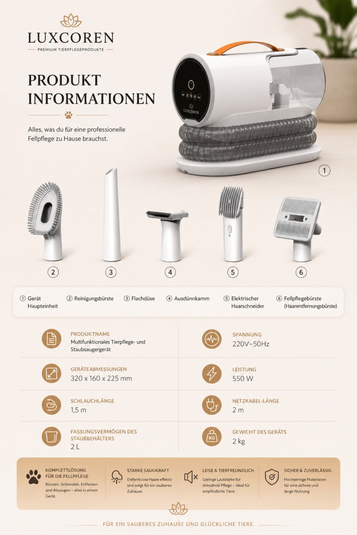 Luxcoren Premium Katzentoilette mit App – Smart, Selbstreinigend & Geruchsfrei