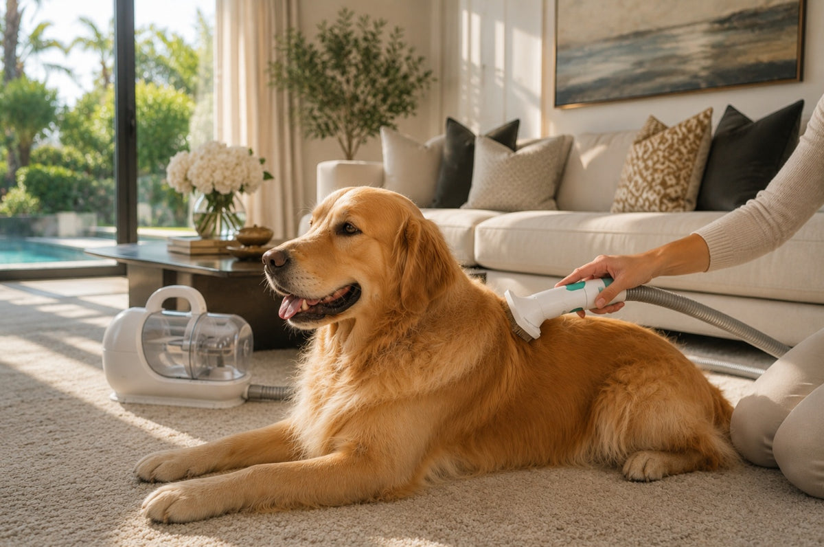 Luxcoren™ Premium Dampf-Pflegebürste für Hunde & Katzen