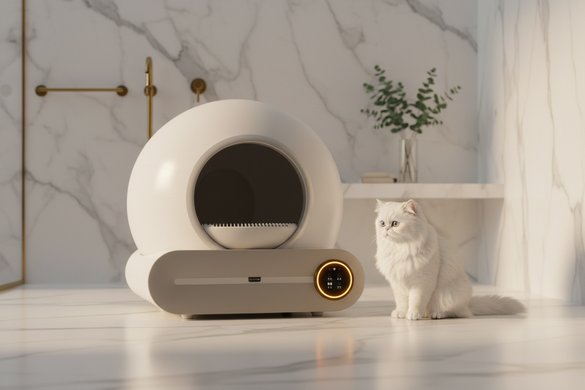 Luxcoren Selbstreinigende Katzentoilette – Automatisch, Geruchsfrei & Leise