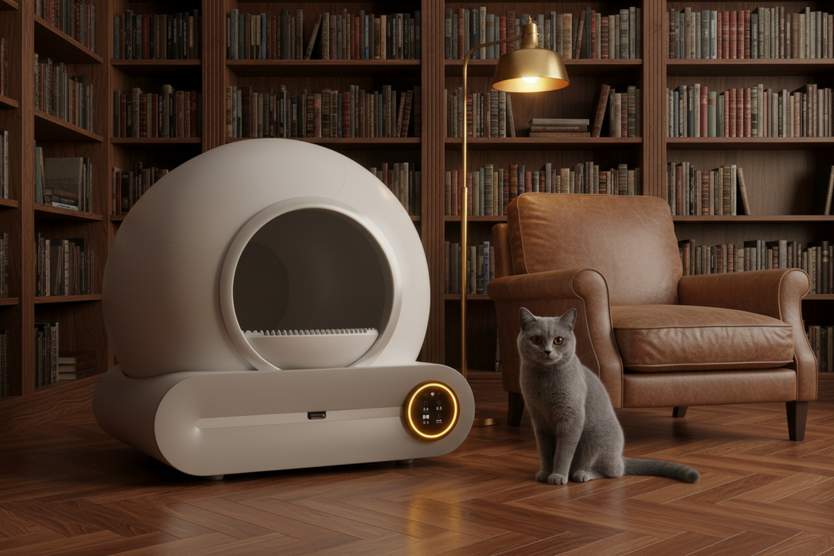 Luxcoren Selbstreinigende Katzentoilette – Automatisch, Geruchsfrei & Leise