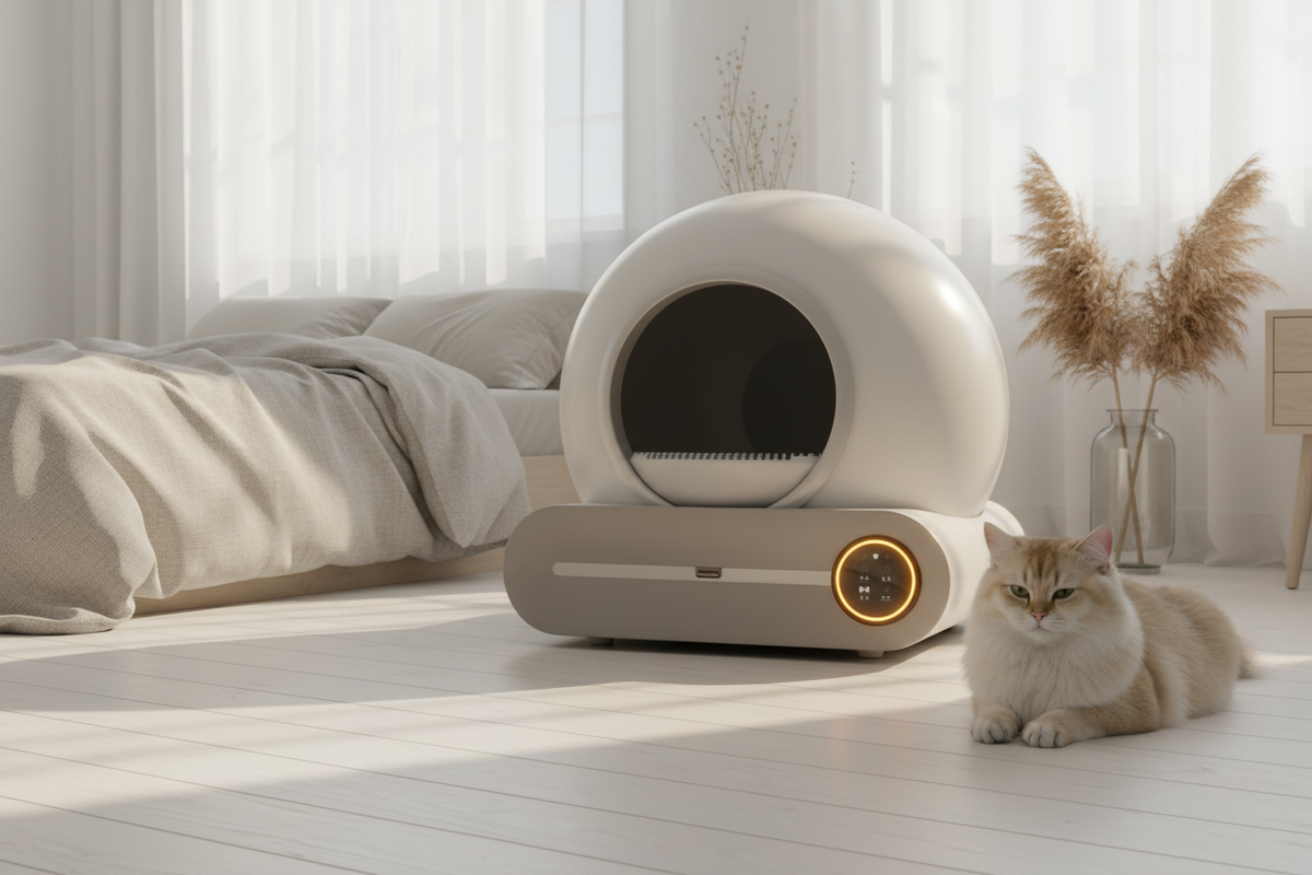 Luxcoren Selbstreinigende Katzentoilette – Automatisch, Geruchsfrei & Leise