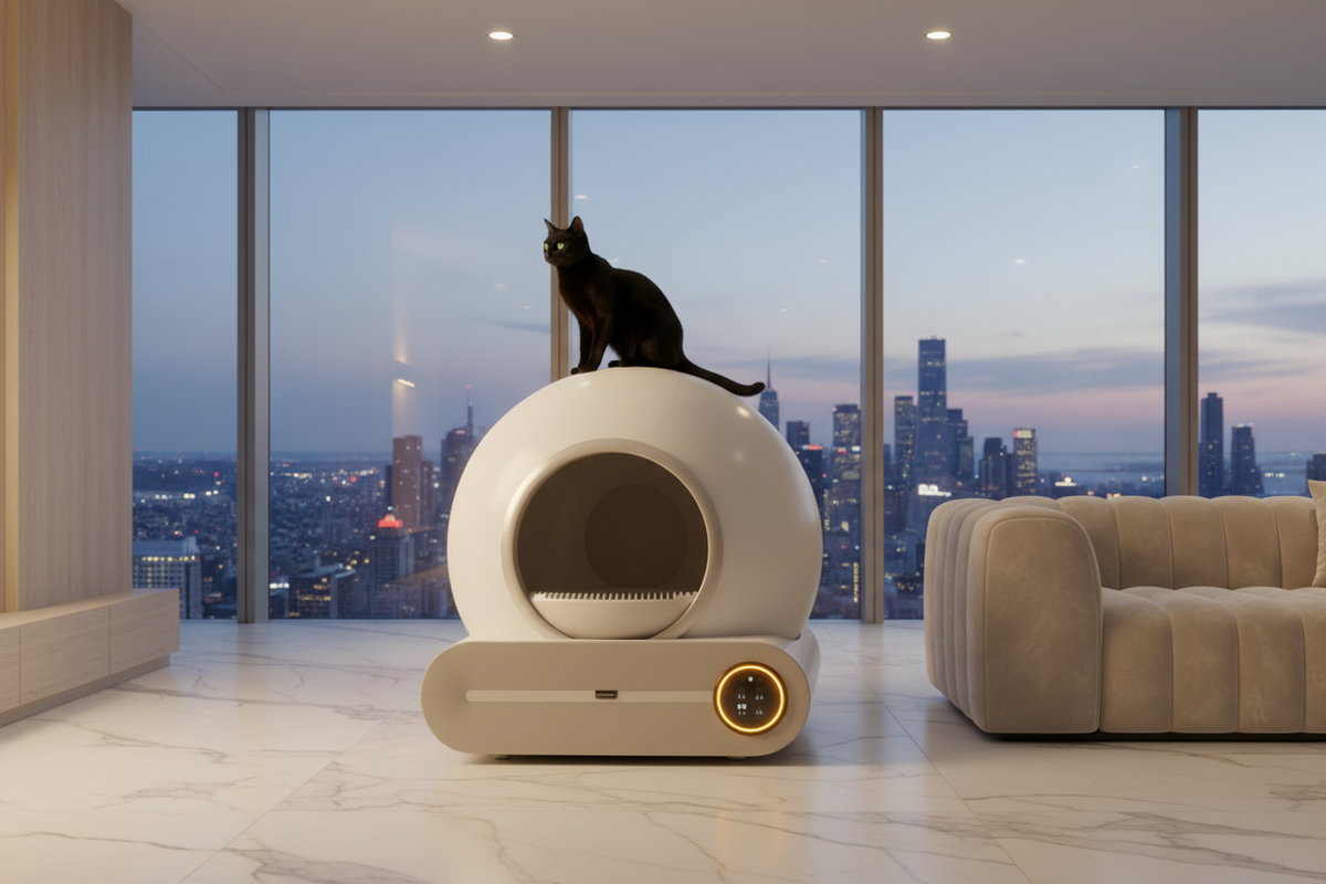Luxcoren Selbstreinigende Katzentoilette – Automatisch, Geruchsfrei & Leise