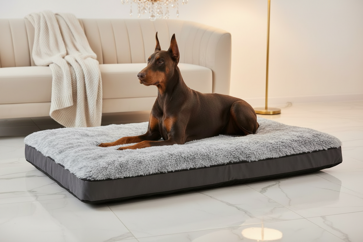 Luxcoren Deluxe Plüsch-Hundebett – Ultraweich, Waschbar & Orthopädisch