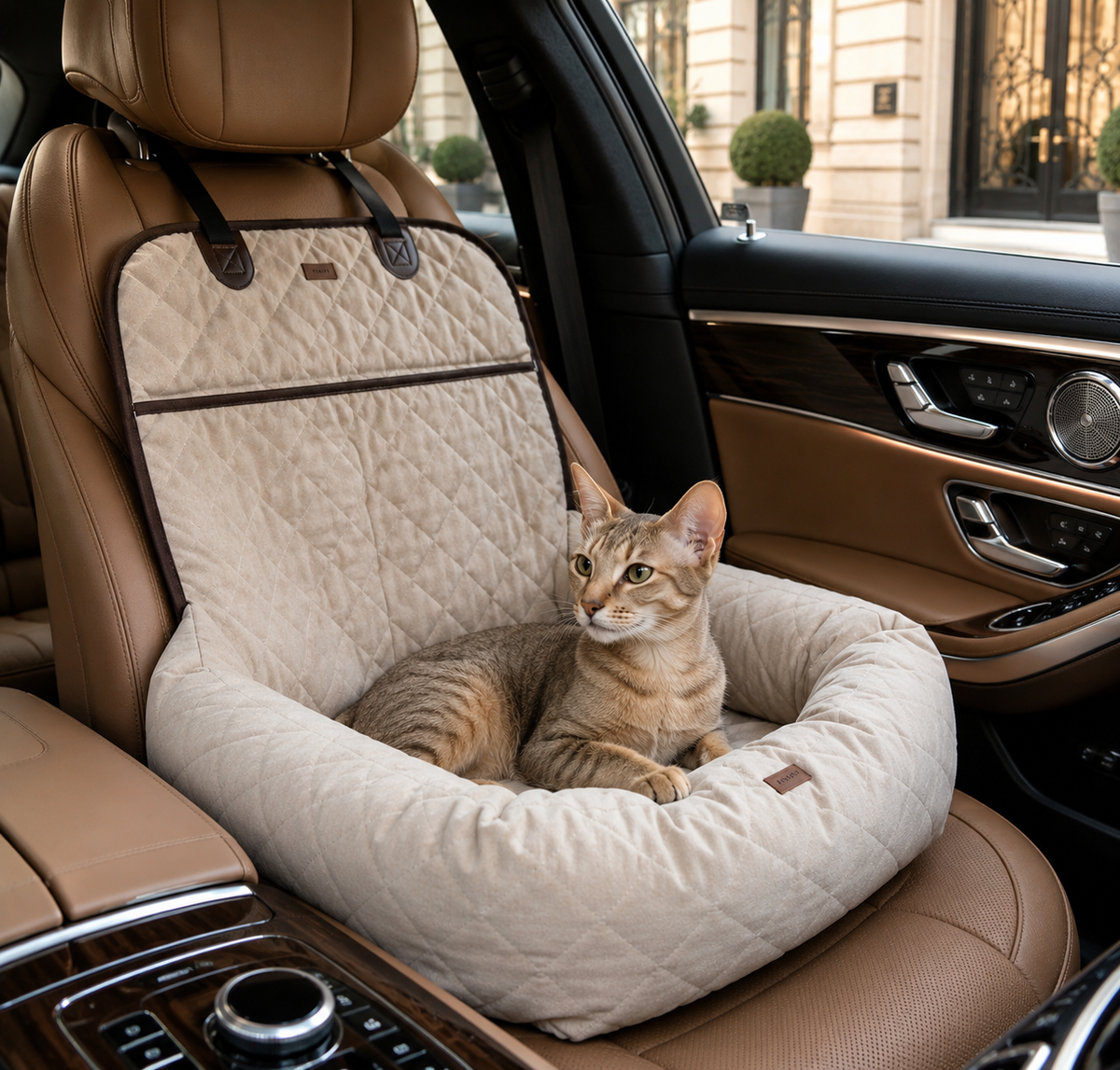 Luxuriöser Autositz für Hunde & Katzen