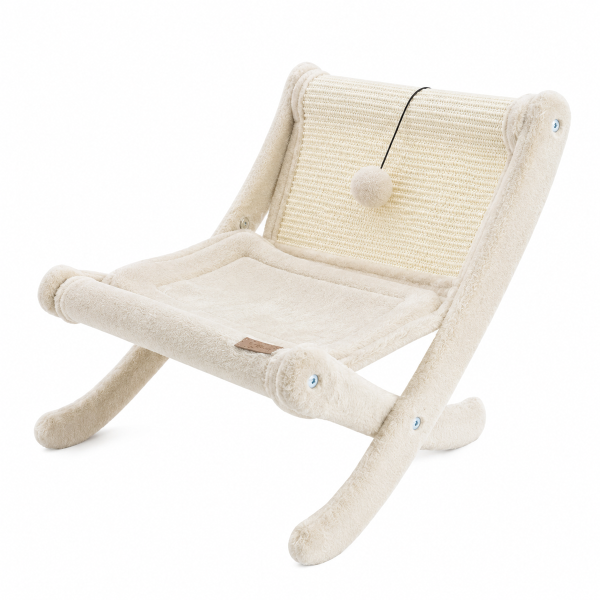 Premium Katzenliege aus Holz mit Kratzfläche