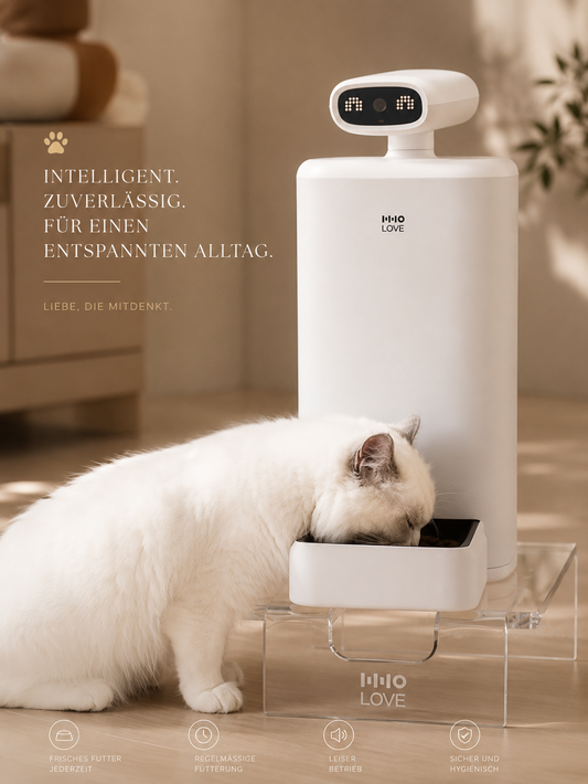 Smart Automatischer Futterspender mit 360° Kamera für Hunde & Katzen