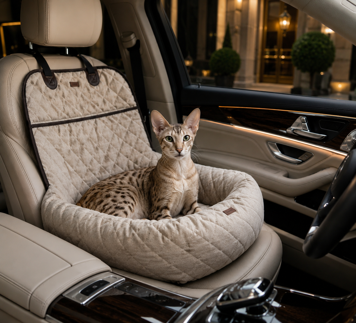 Luxuriöser Autositz für Hunde & Katzen