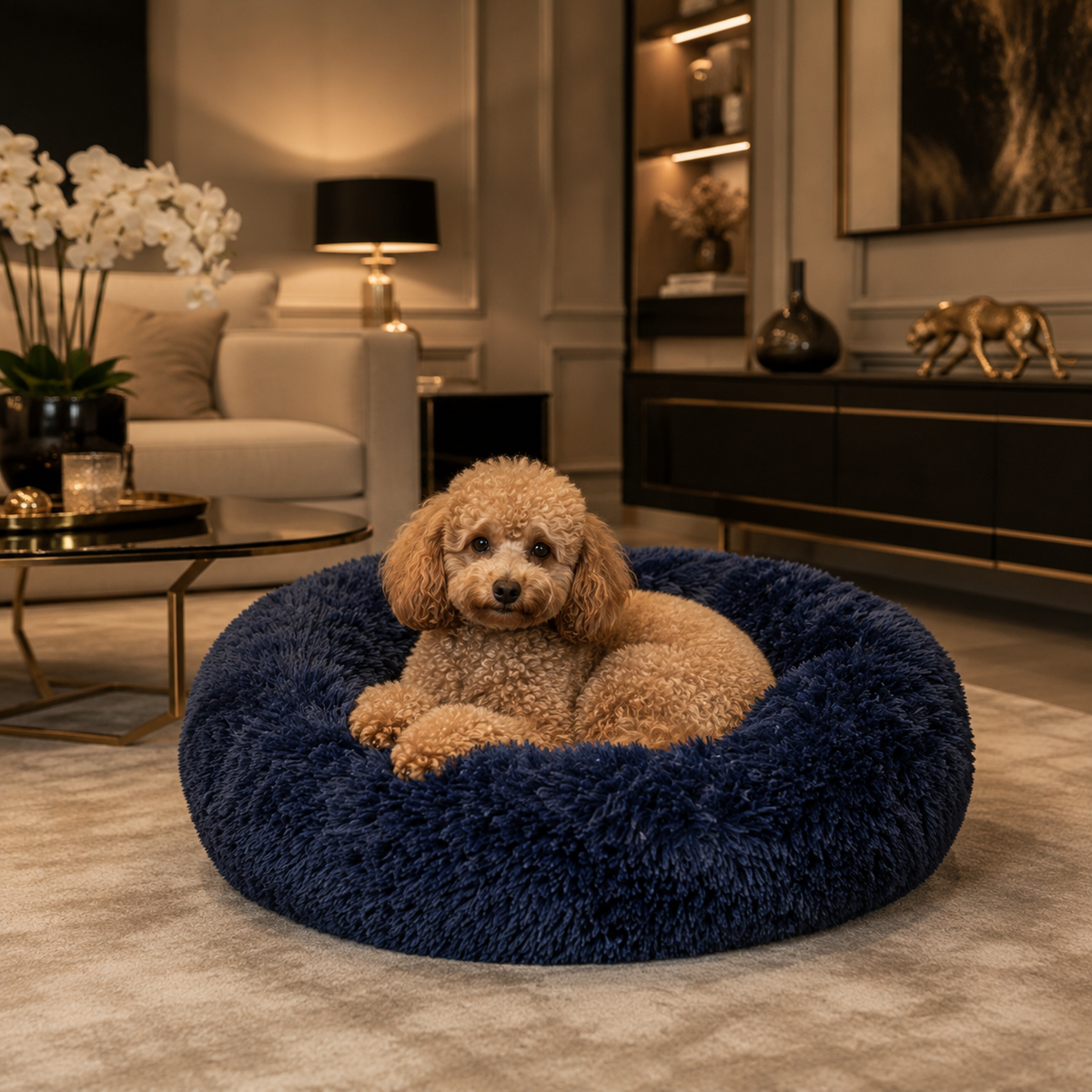 Luxuriöses Beruhigendes Hundebett für Hunde & Katzen