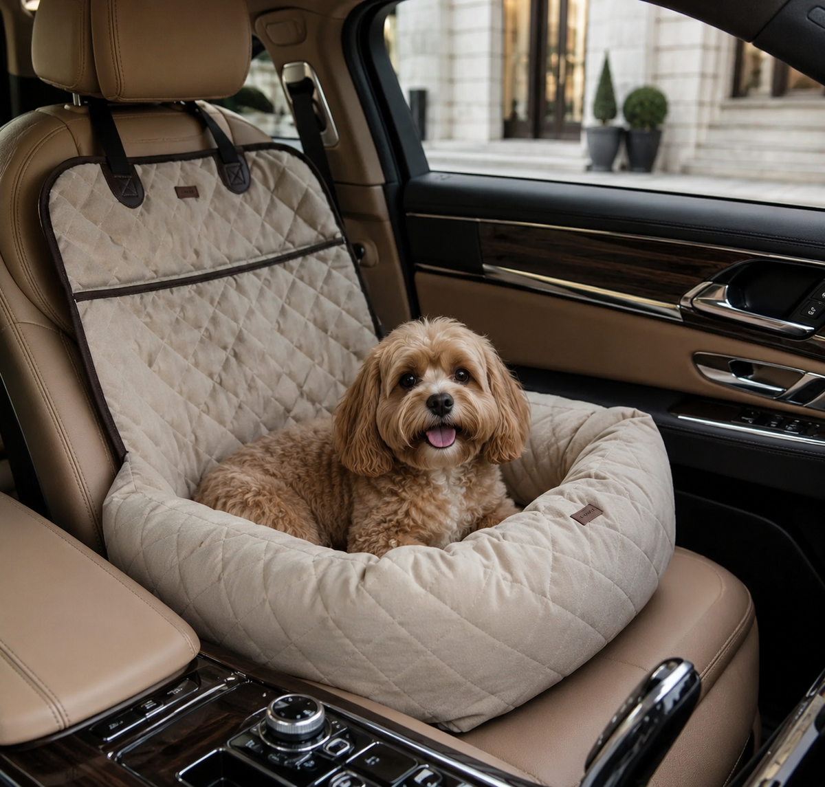 Luxuriöser Autositz für Hunde & Katzen