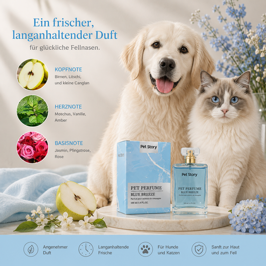 Premium Haustierparfüm für Hunde und Katzen – Lang anhaltender Frischeduft
