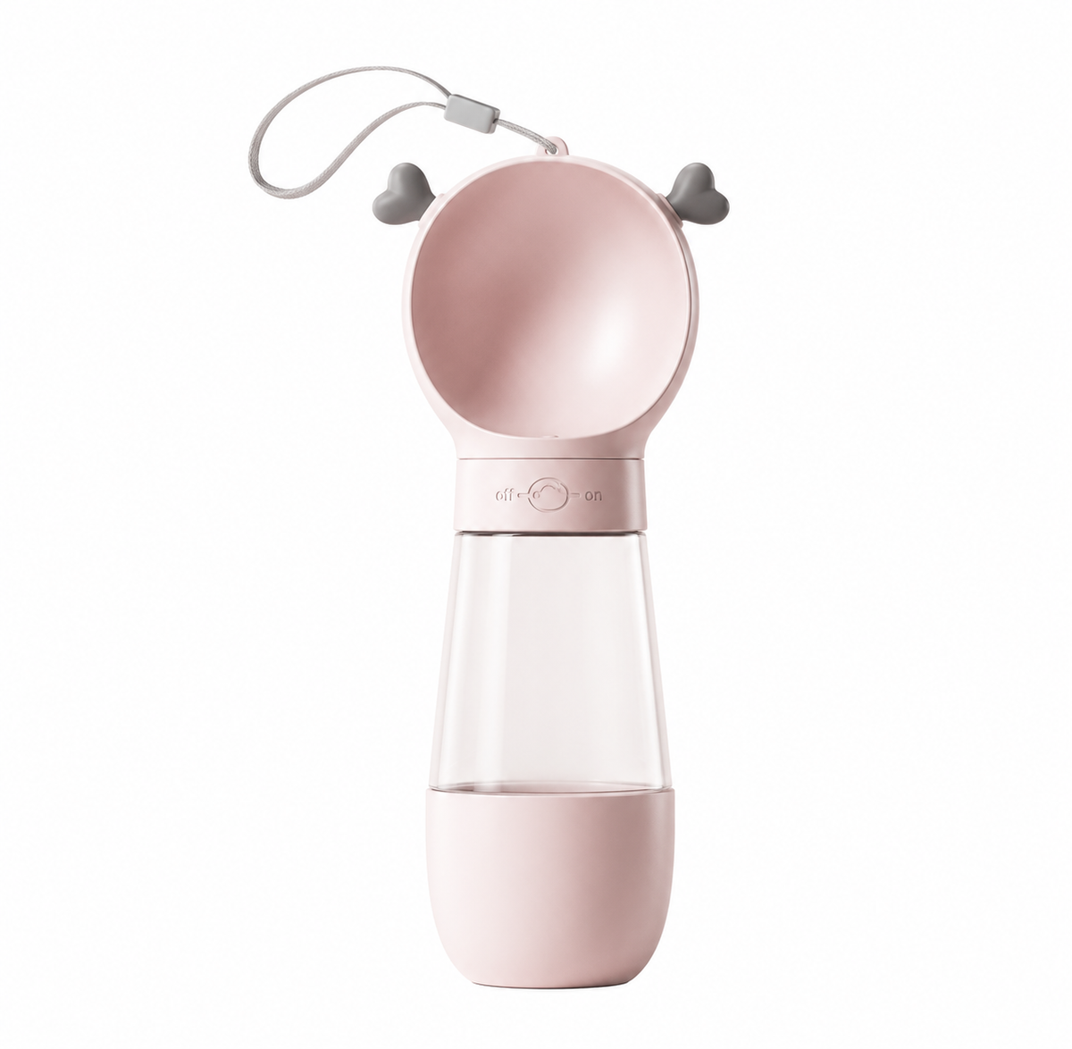 2-in-1 Premium-Reisetrinkflasche mit Futterbehälter für Hunde & Katzen