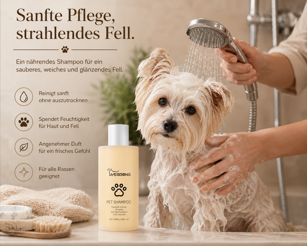 Luxcoren Premium Hunde- & Katzenshampoo mit Aloe Vera – Sanfte Reinigung & Pflege