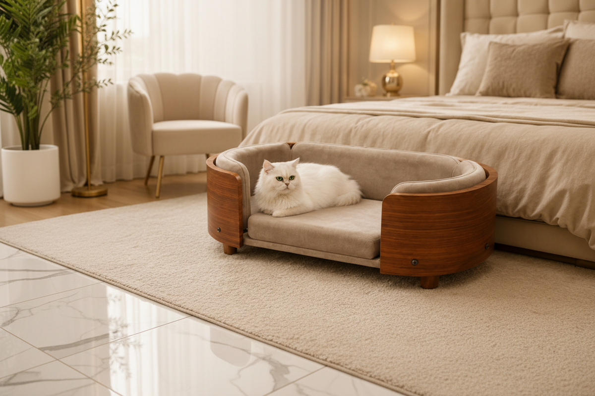 Luxcoren™ Designer-Holzbett für Hunde & Katzen