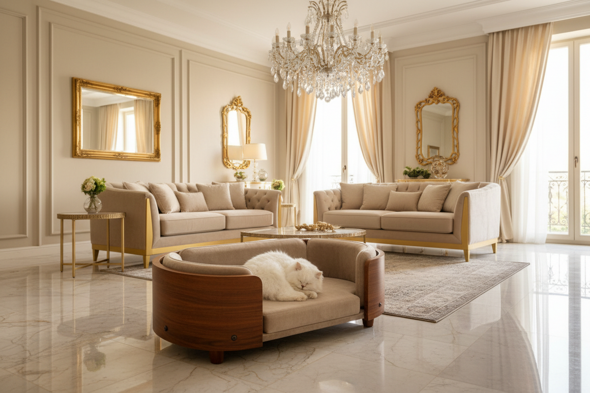 Luxcoren™ Designer-Holzbett für Hunde & Katzen