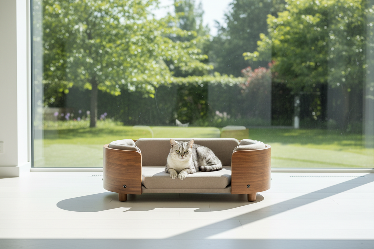 Luxcoren™ Designer-Holzbett für Hunde & Katzen