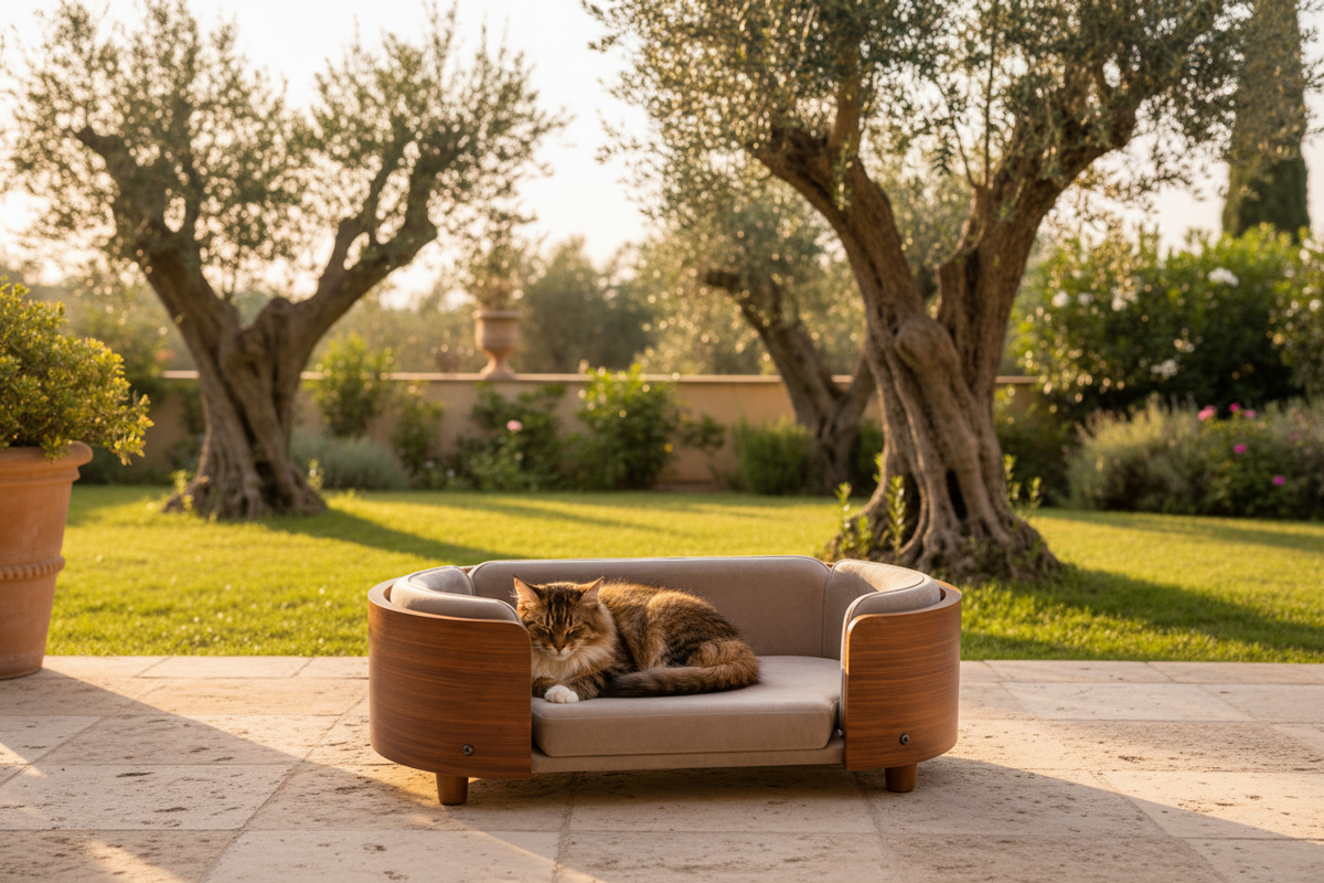 Luxcoren™ Designer-Holzbett für Hunde & Katzen