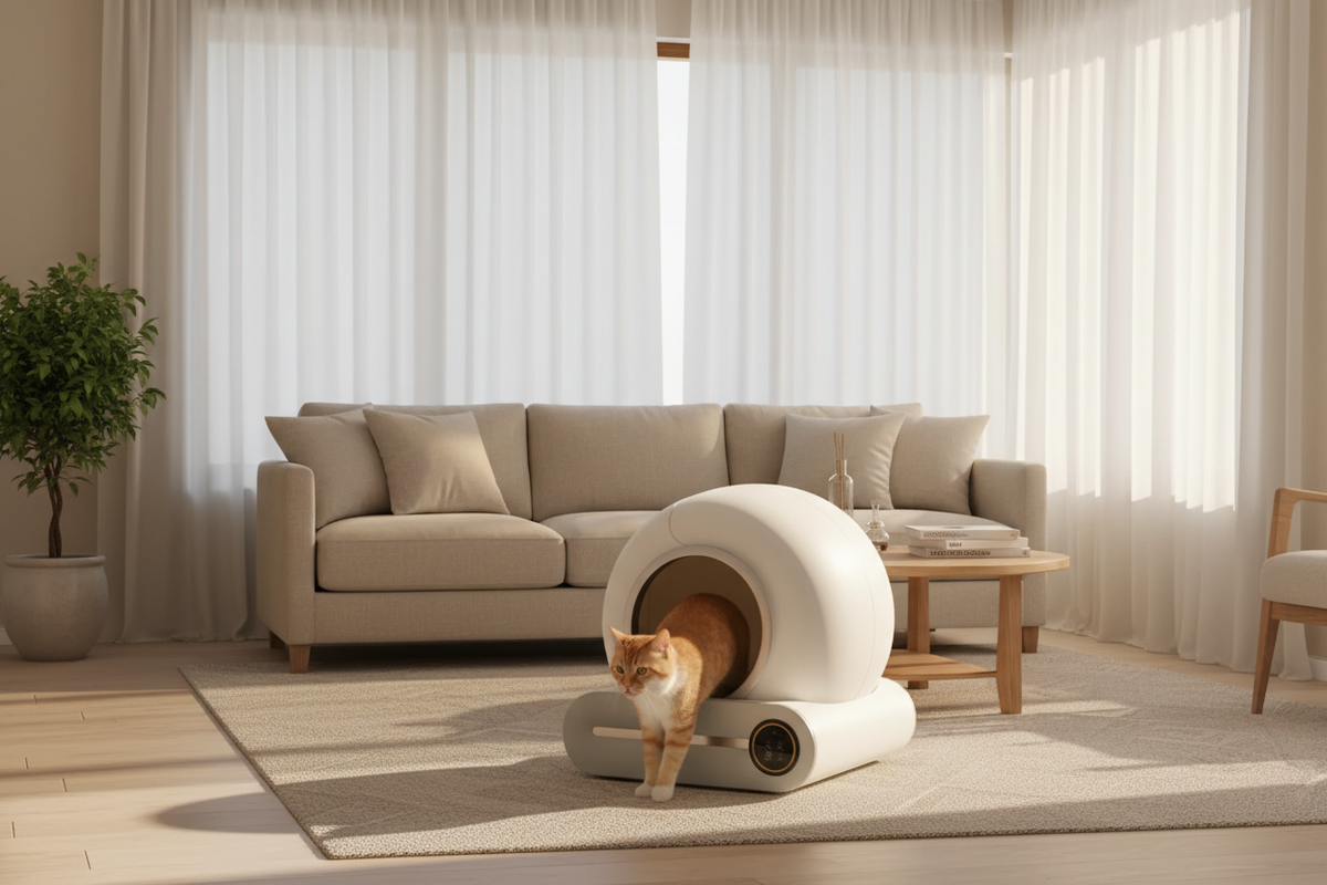 Luxcoren Selbstreinigende Katzentoilette – Automatisch, Geruchsfrei & Leise