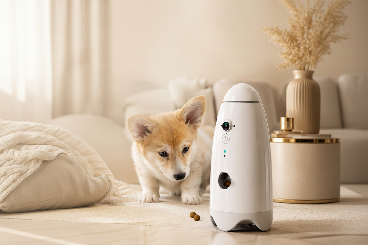 Luxcoren™ Intelligenter Futterautomat mit HD-Kamera & App-Steuerung für Hunde und Katzen