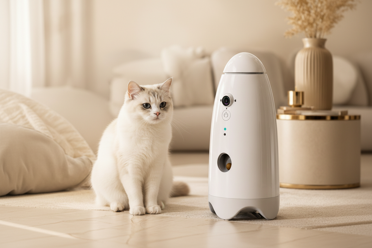 Luxcoren™ Intelligenter Futterautomat mit HD-Kamera & App-Steuerung für Hunde und Katzen