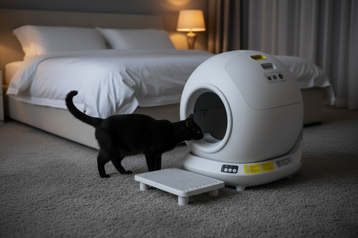 Luxcoren™ Premium Automatische Katzentoilette – Intelligente Selbstreinigung & Geruchskontrolle