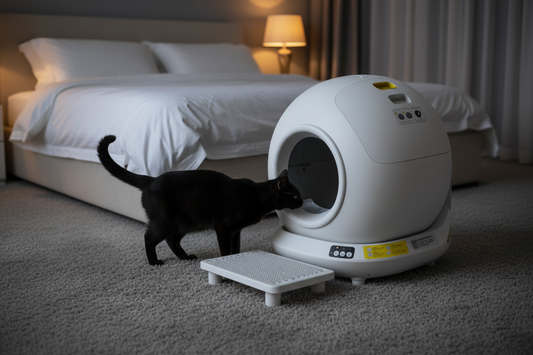 Luxcoren™ Premium Automatische Katzentoilette – Intelligente Selbstreinigung & Geruchskontrolle