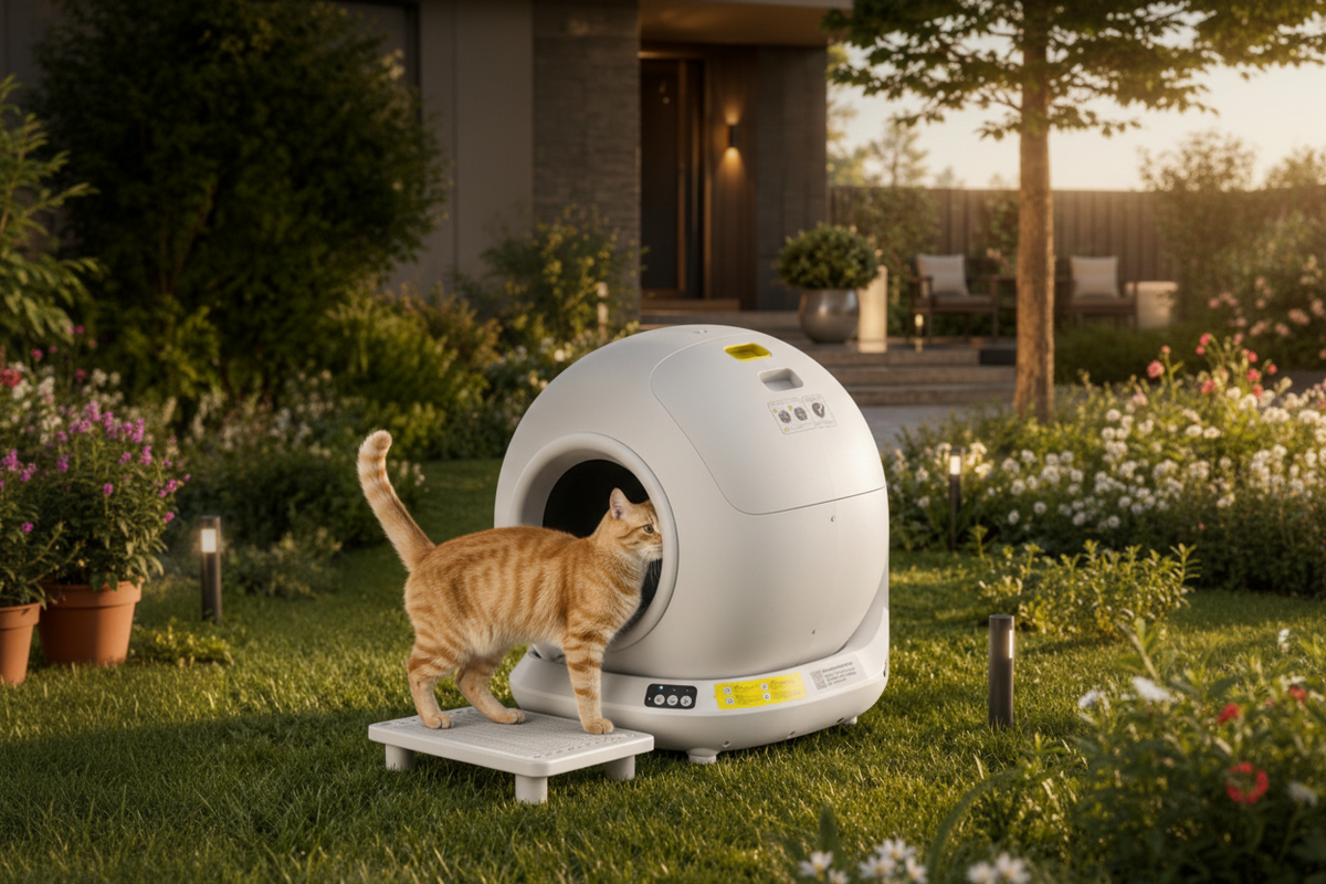 Luxcoren™ Premium Automatische Katzentoilette – Intelligente Selbstreinigung & Geruchskontrolle